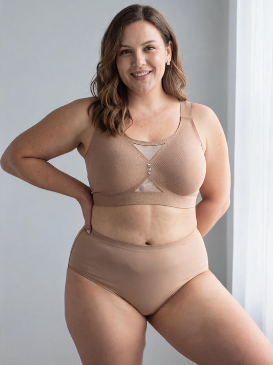 Plus Size Jelly Strip Bra For Women Thin Wireless Minimizer Seamless