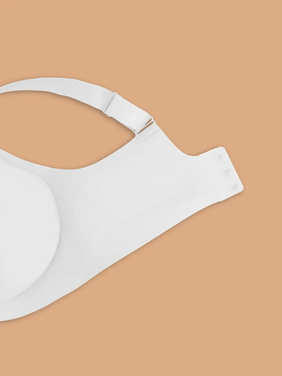 Plus Size Seamless Jelly Glue Bra, Full Cup Mesh Comfortable