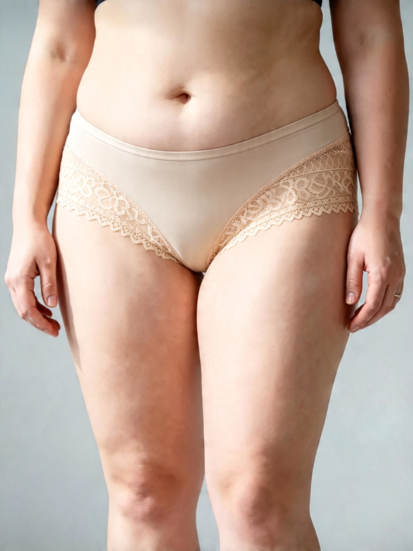 Plus Size Elegant Style Cotton Moisture Panties Breathable Soft Comfort