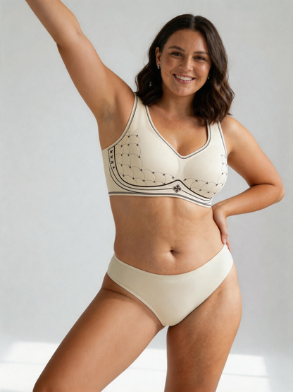 Thin Full‑Coverage Minimizer Bra Side Breast Control & Anti‑Slip