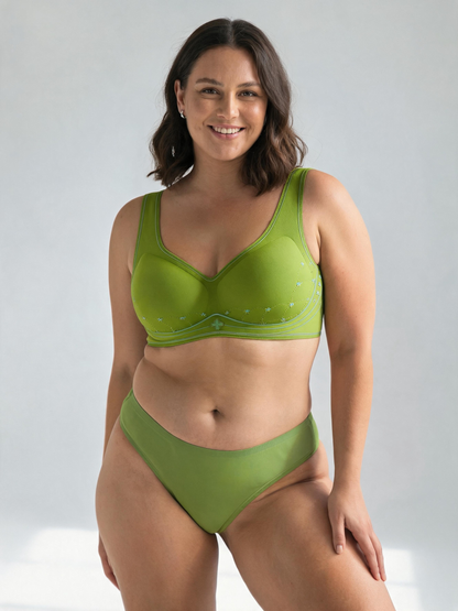 Thin Full‑Coverage Minimizer Bra Side Breast Control & Anti‑Slip