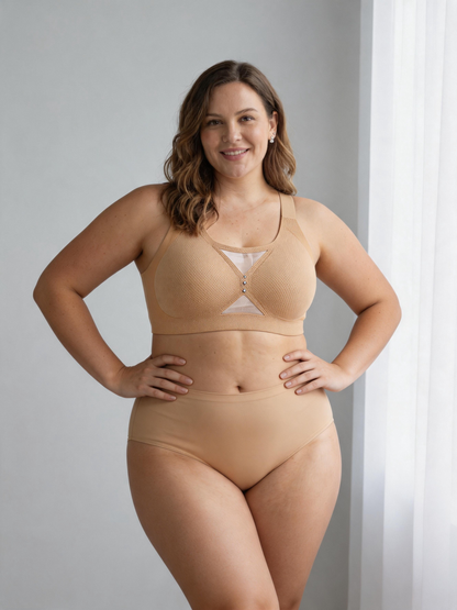 Plus Size Jelly Strip Bra For Women Thin Wireless Minimizer Seamless