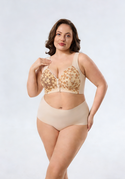 Wireless Front-Closure Support Bra with Shaping Side Control [New Arrival]
