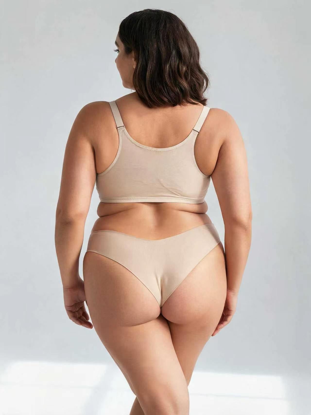 Wireless Front Buckle Push Up Bra For Large Bust
