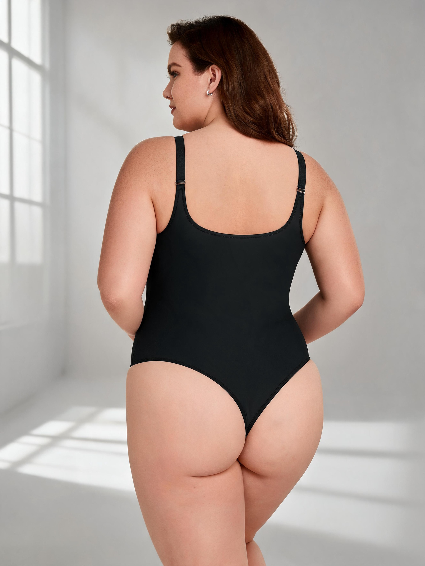 Plus Size Breathable Mold Cup Shaping Nylon Bodysuit