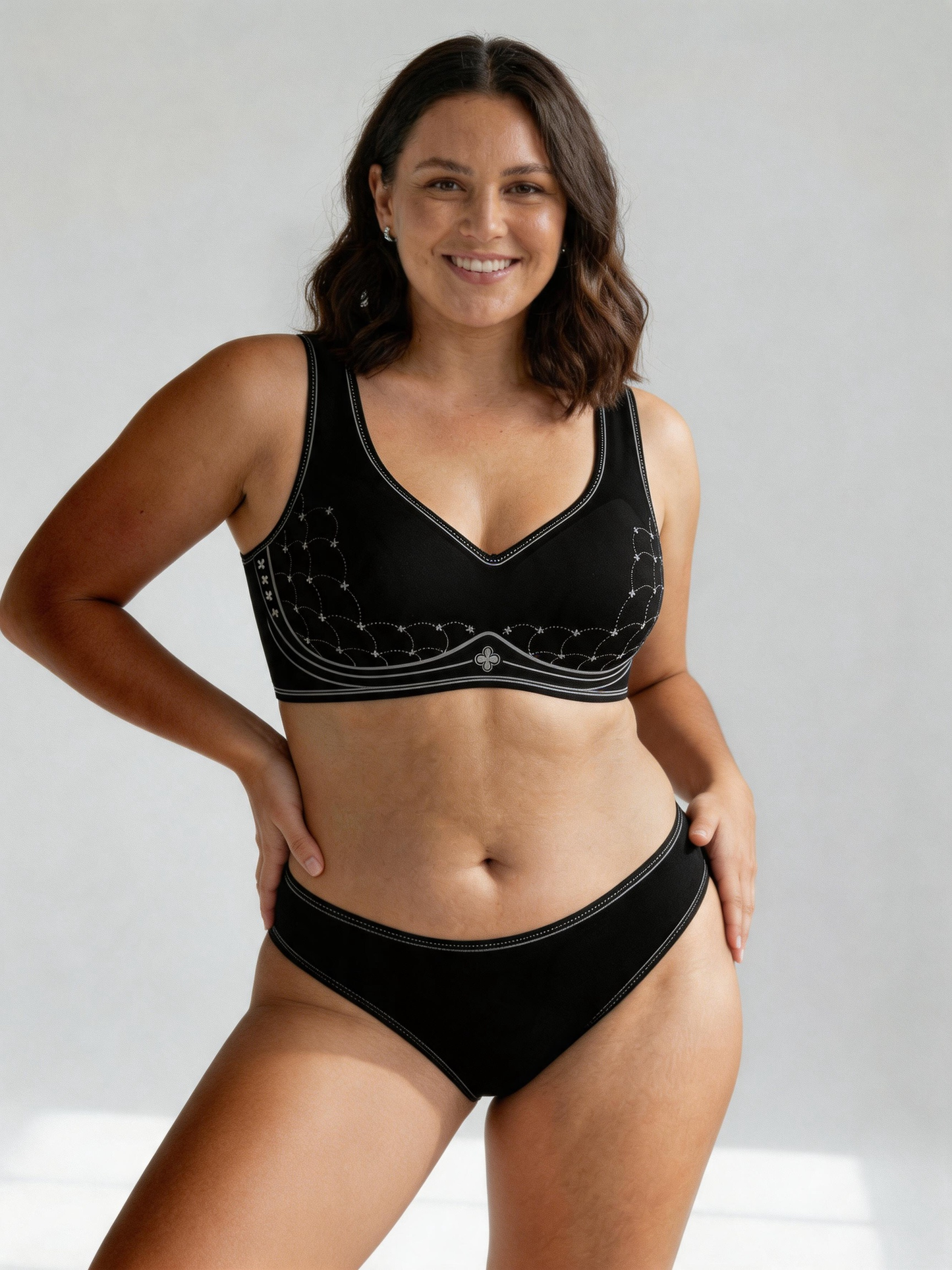 Thin Full‑Coverage Minimizer Bra Side Breast Control & Anti‑Slip