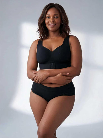 Plus Size Women's Jelly Strip Support Posture Correction Bra