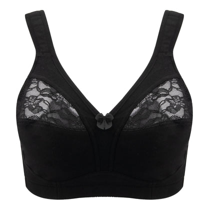 Breathable Mesh Full-Coverage Bra with Wireless Comfortable Lift