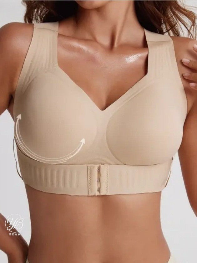 Plus Size Women's Jelly Strip Support Posture Correction Bra