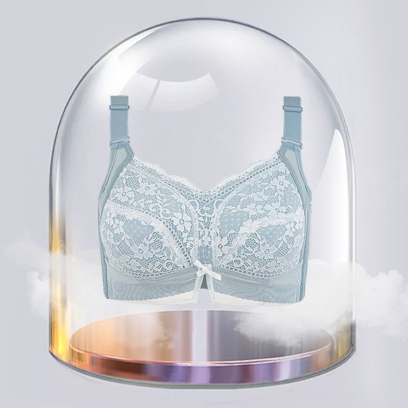 Breathable Full-Coverage Wireless Bra with Cute Bow
