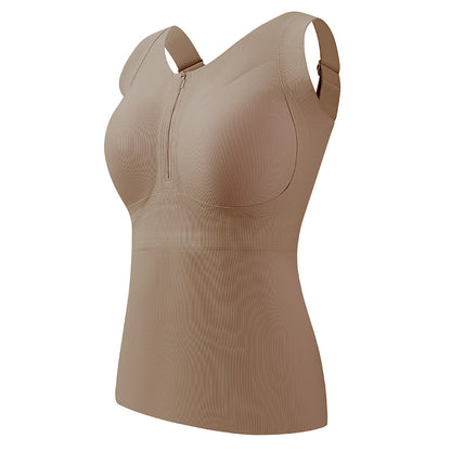 Front Zipper Plus Size Invisible Seamless Bra for Women