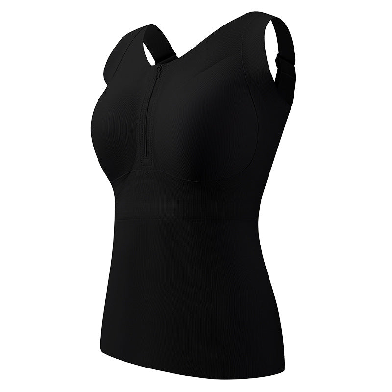 Front Zipper Plus Size Invisible Seamless Bra for Women