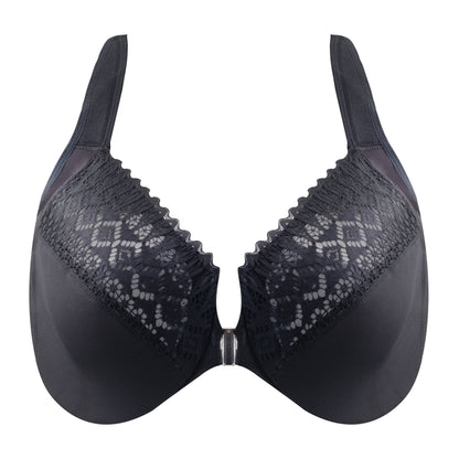 Plus Size Front Closure Wireless Push Up Shaping Bra