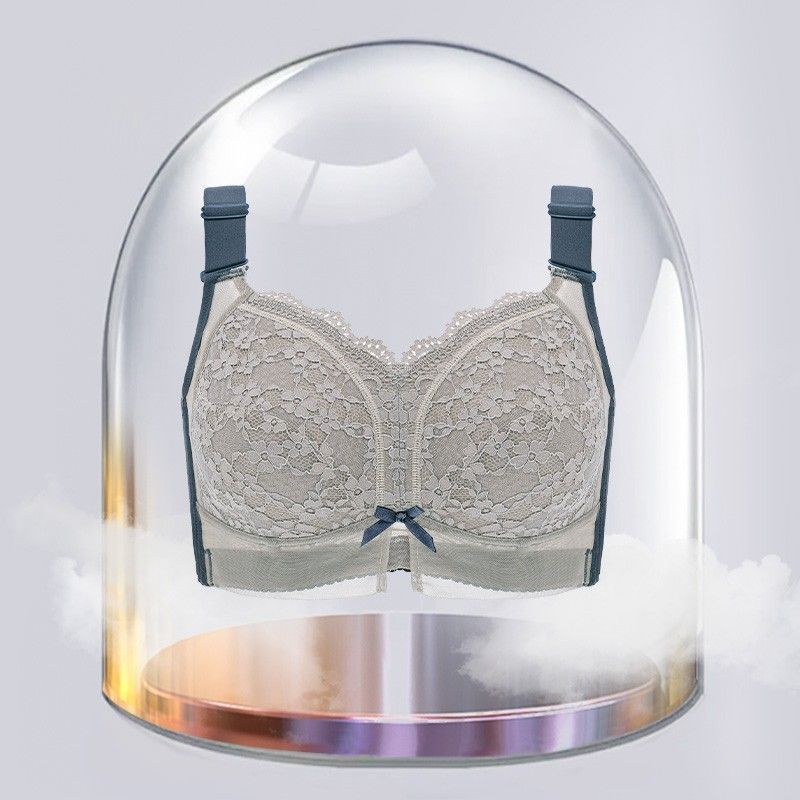 Breathable Full-Coverage Wireless Bra with Cute Bow
