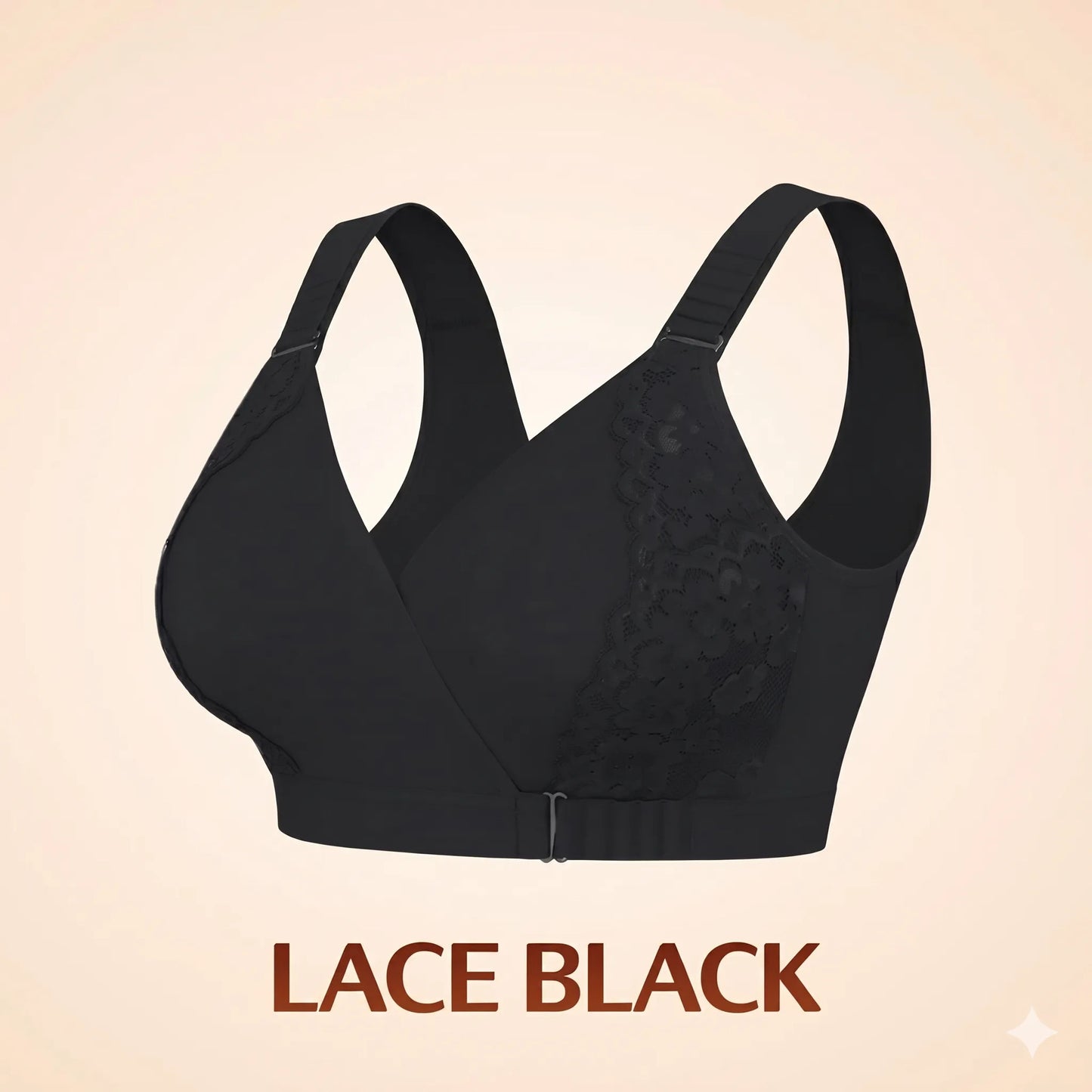 Supportive Lift Design Plus Size Bra With 6-Position Adjustable Straps
