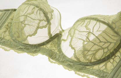 Elegant Lace Underwire Full Coverage Bra with Sculpting Lift