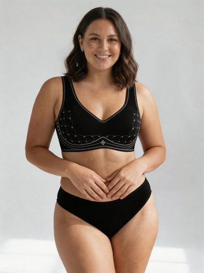 Thin Full‑Coverage Minimizer Bra Side Breast Control & Anti‑Slip