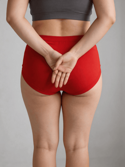 Women's Modal High-Waisted Underwear,Plus Size Extend Crotch for Big Hip