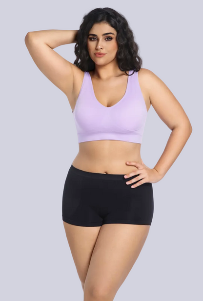 back enhancing seamless bra for light workouts