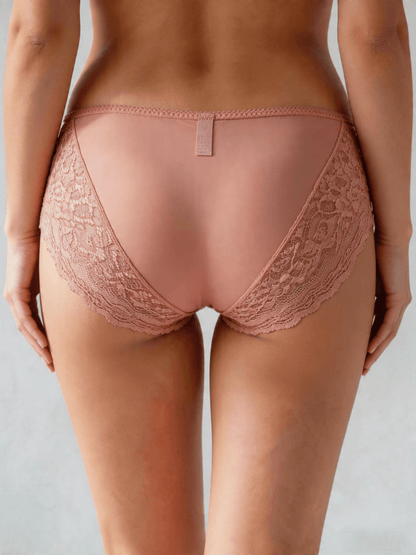 Plus Size Elegant Style Panties for Women, Mid Waist & Seamless Briefs