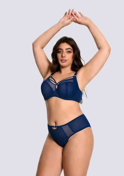 body shaping mesh underwire bra set designed for full bust support and comfort