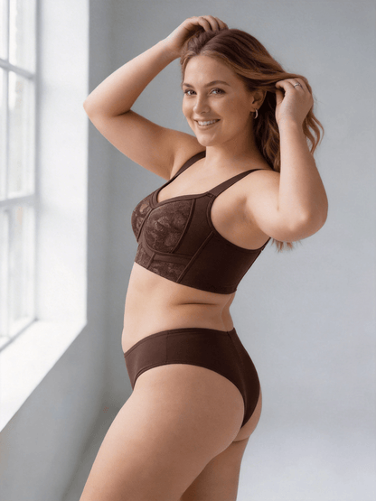 Wireless Ultra Thin Rabbit Ear Cup Bra Minimizer for Curvy Women