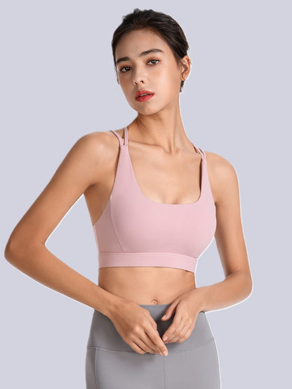 stylish plus size sports bra designed for curvy women, perfect for daily workout and fitness.
