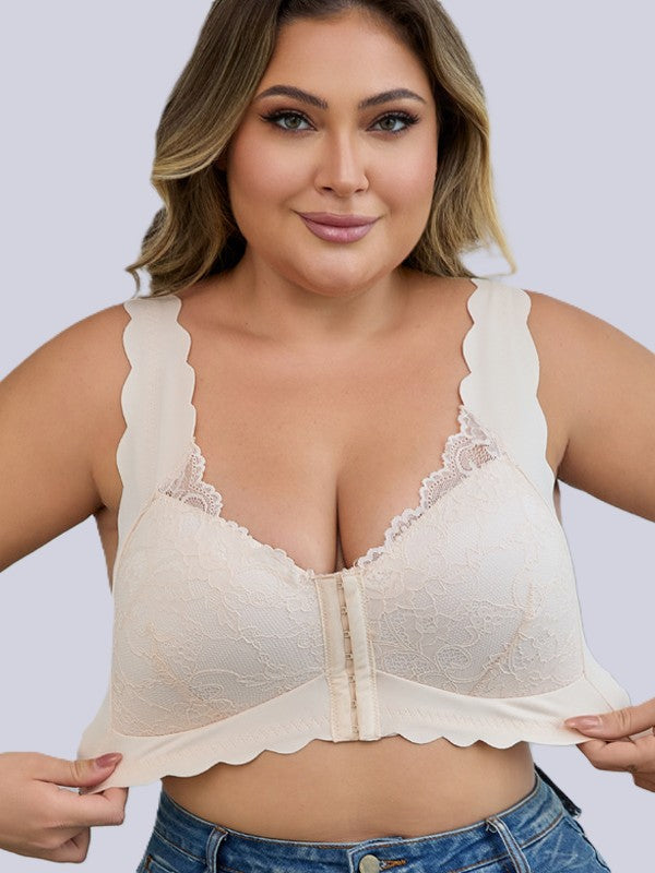 breathable fixed cup bra, wireless and comfortable for plus size women’s daily needs.