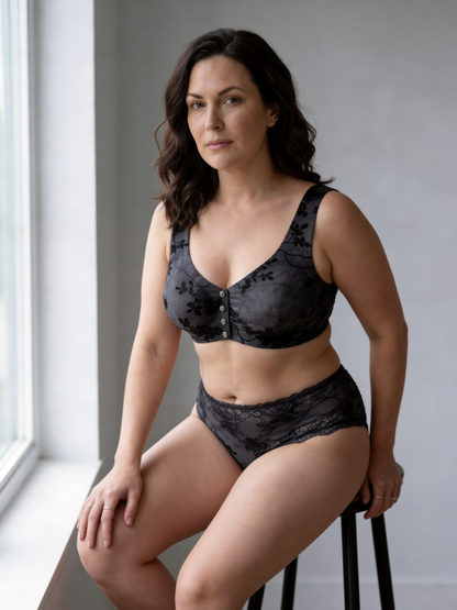 Wireless Front Closure Bra for Middle-Aged and Elderly Women