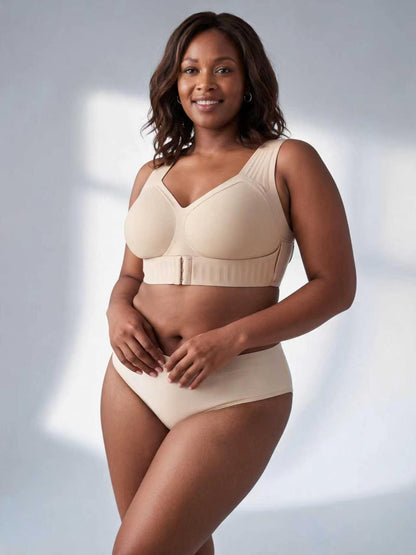 Plus Size Women's Jelly Strip Support Posture Correction Bra
