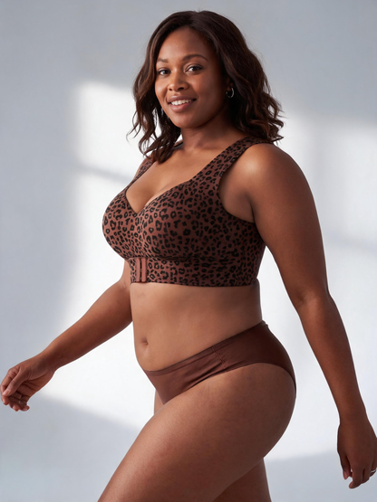 Plus Size Women's Jelly Strip Support Posture Correction Bra