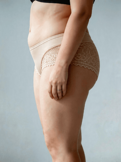 Plus Size Elegant Style Cotton Moisture Panties Breathable Soft Comfort