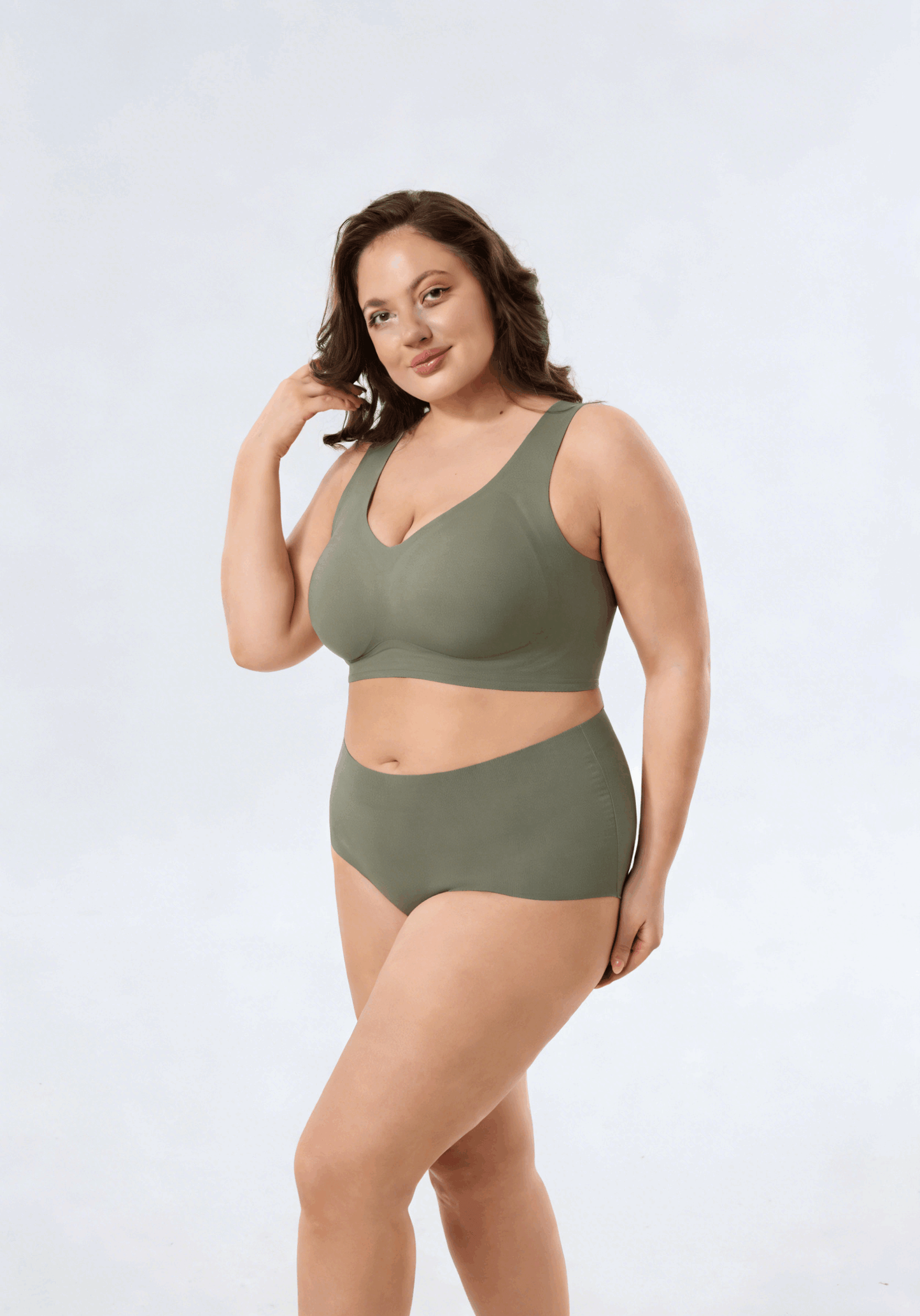 comfortable full coverage wireless bra top