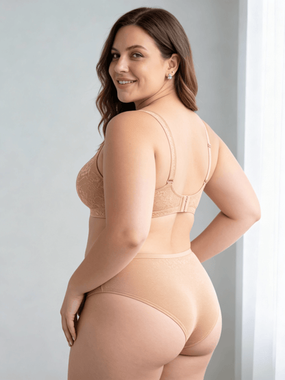 Plus Size Bra Set for Women, Full Coverage Bra,Minimizer,Support & Breathable
