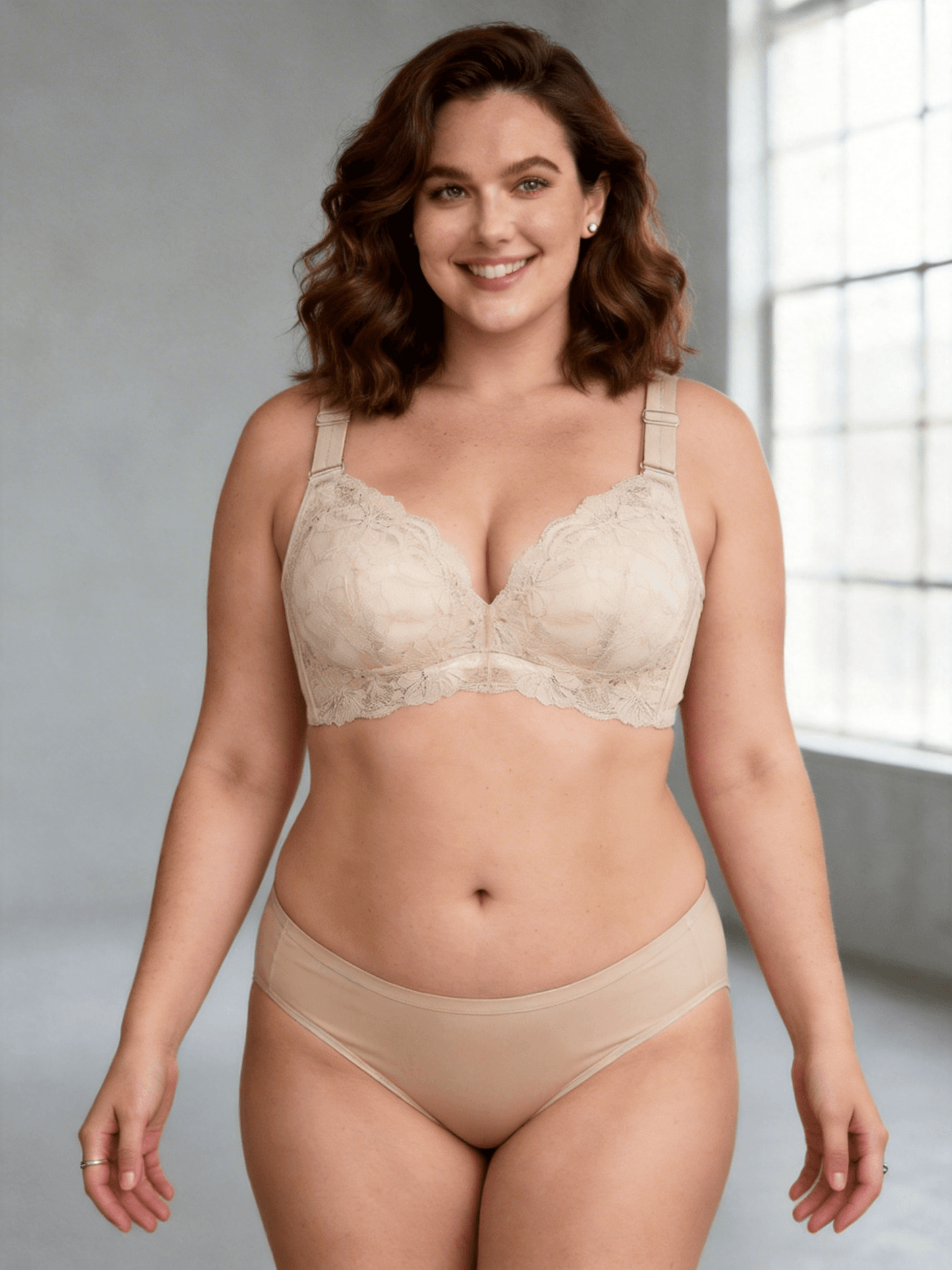 Wireless Full Coverage Thin Cup Minimizer Bra, Slimming & Push-up