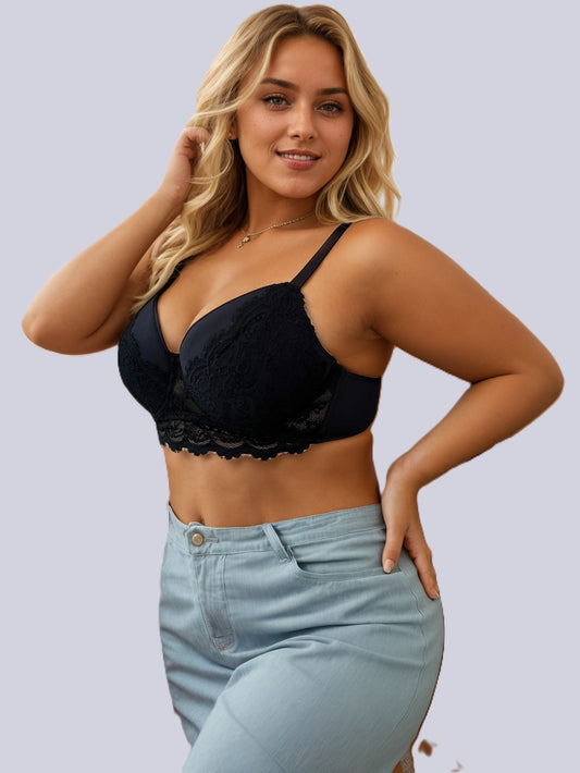 european and american style plus size lingerie, beauty back, underwire push up, full coverage and all-day comfort.