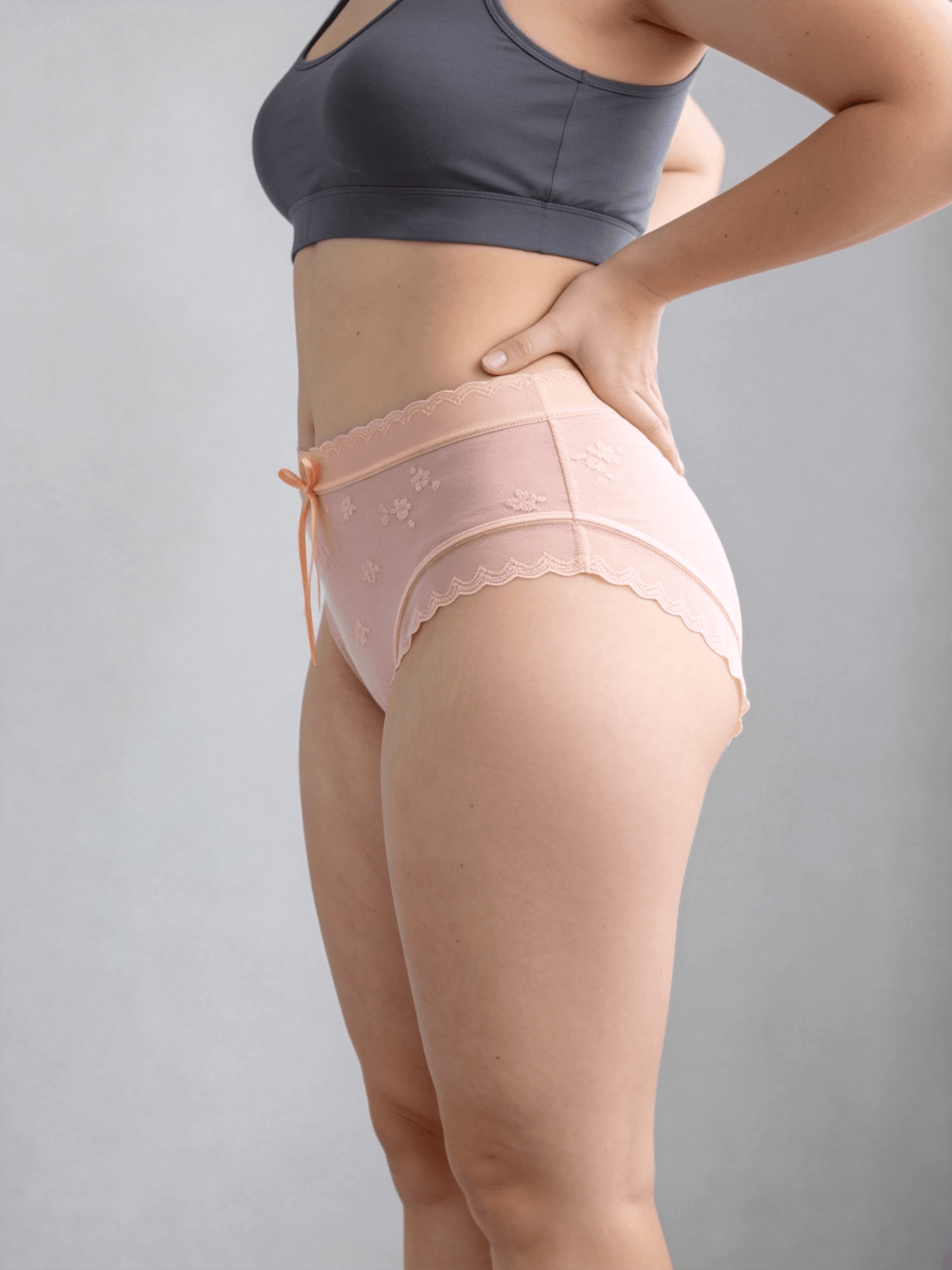 Women's Modal Mid-Rise Underwear, Antibacterial, Plus Size, Seamless Panties