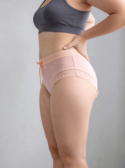 Women's Modal Mid-Rise Underwear, Antibacterial, Plus Size, Seamless Panties