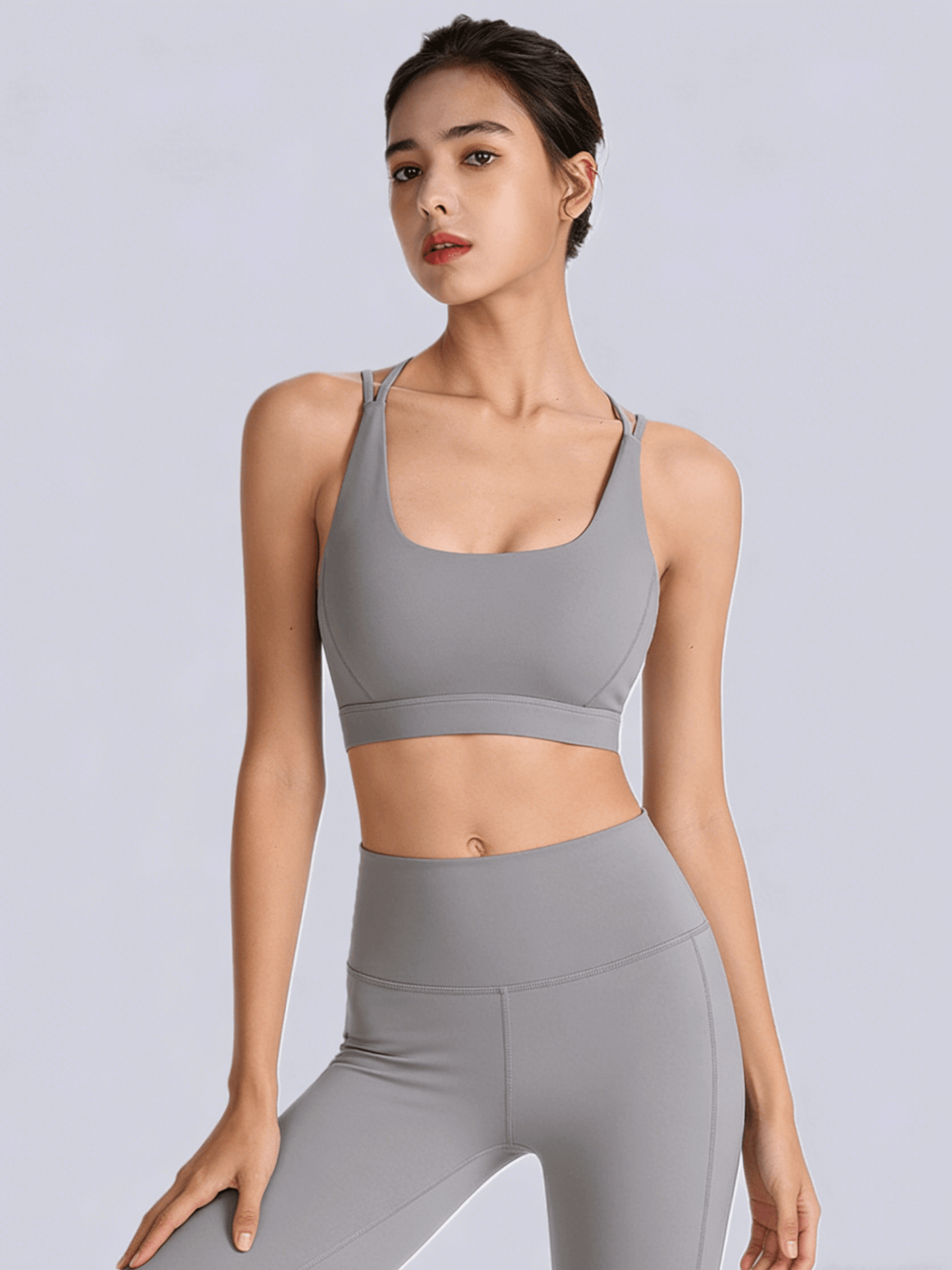 strong support gym top specially made for curvy figures, no tightness no pressure.