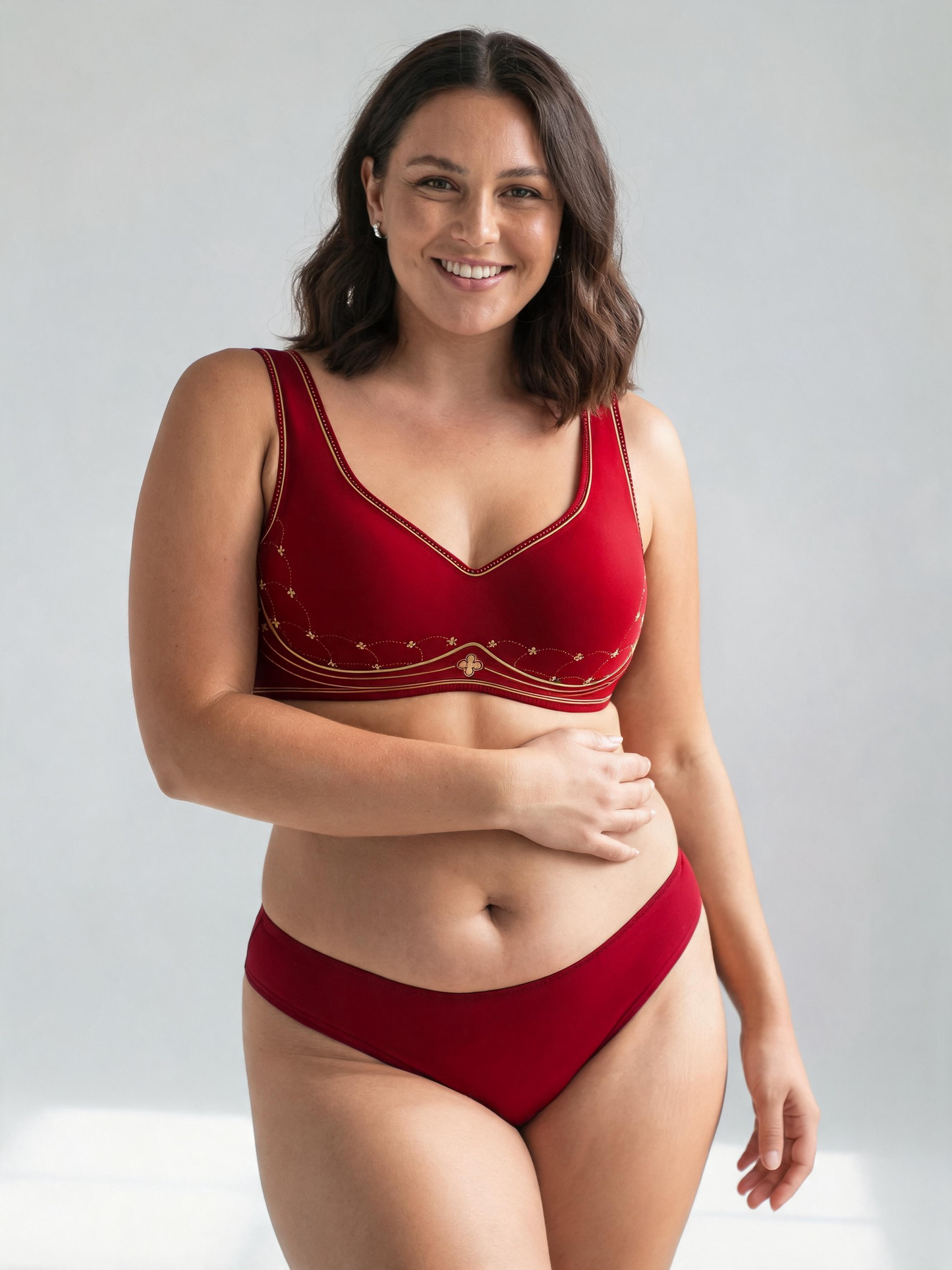Thin Full‑Coverage Minimizer Bra Side Breast Control & Anti‑Slip