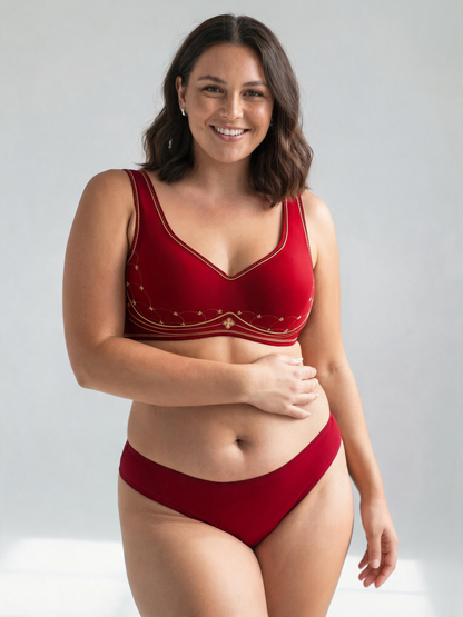 Thin Full‑Coverage Minimizer Bra Side Breast Control & Anti‑Slip
