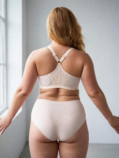 Plus Size Front Closure Wireless Push Up Shaping Bra