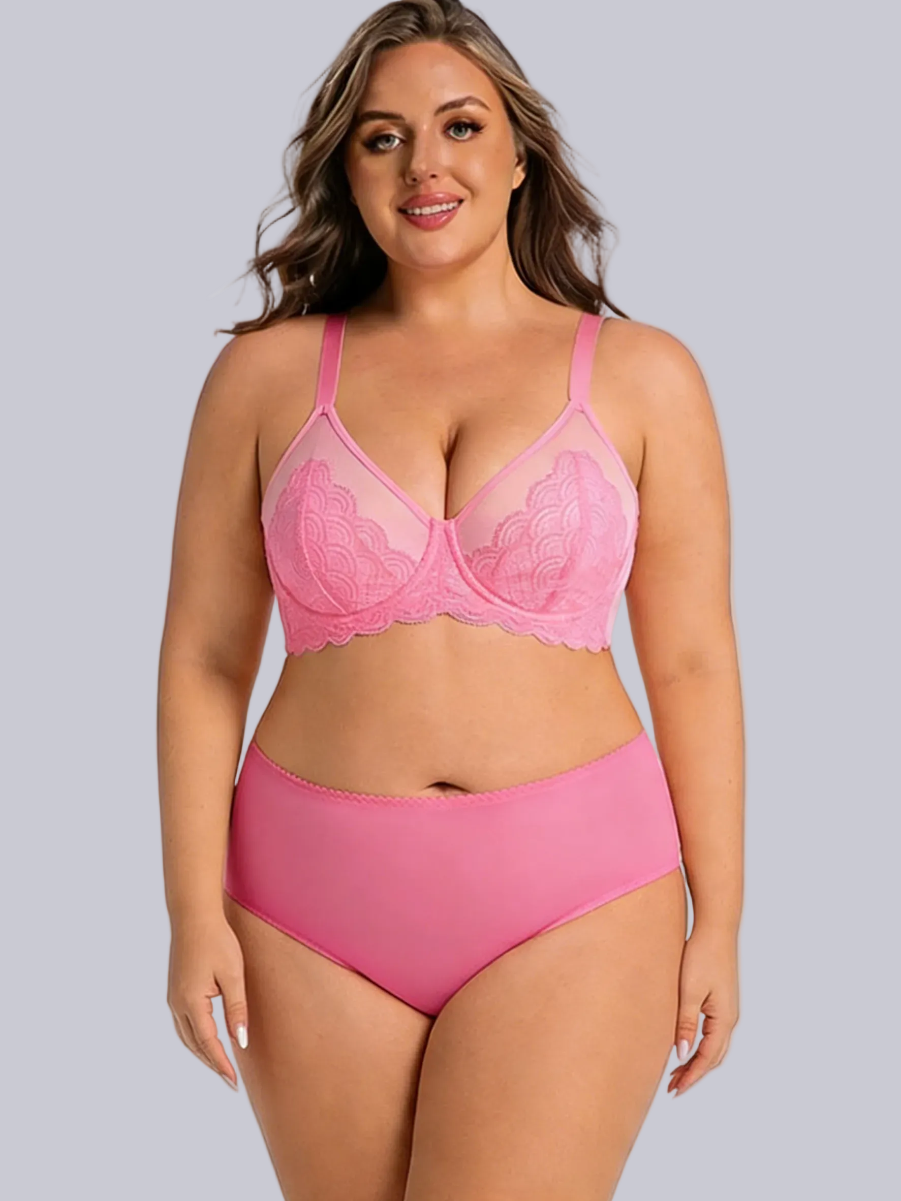 Elegant Lace Ultra-Thin Mesh Bra – Delicate Beauty, Feather-Light Feel