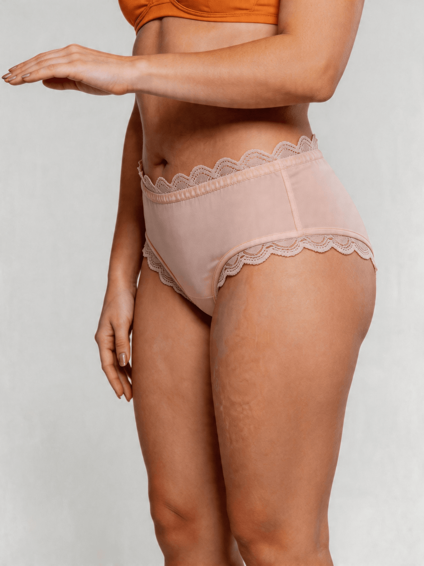 Plus Size Mid-Rise Women's Panties, Cotton Crotch Breathable Seamless Quick-Dry