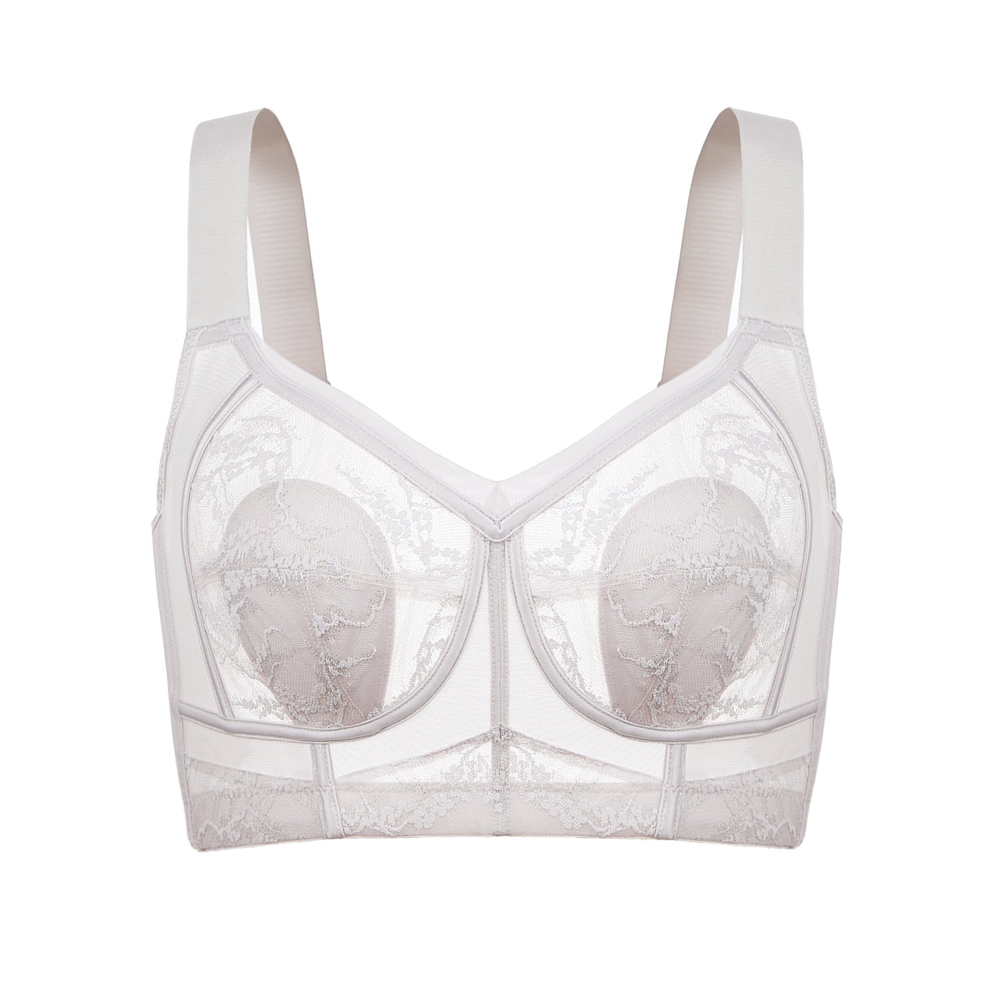Wireless Ultra Thin Rabbit Ear Cup Bra Minimizer for Curvy Women