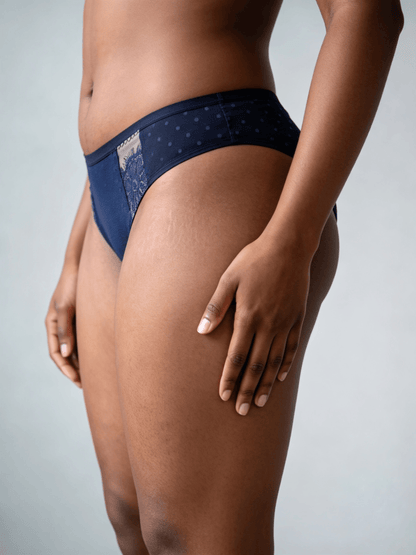 Women's Plus Size Mid Waist Briefs, Breathable Hollow Net-Like Design For Summer