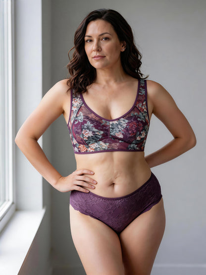 Women's Seamless Push Up Bra, Sports Bralette with Side Support