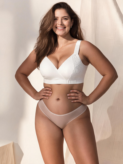 Supportive Lift Design Plus Size Bra With 6-Position Adjustable Straps