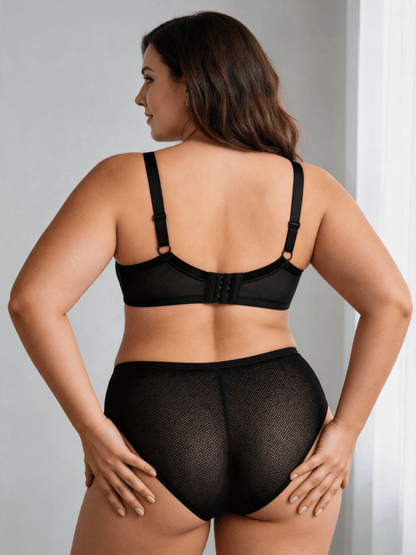 Plus Size Bra Set for Women, Full Coverage Bra,Minimizer,Support & Breathable
