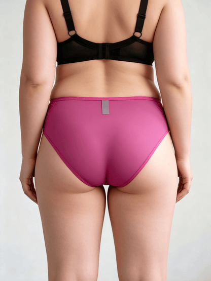 Plus Size Women's Underwear Moisture Breathable Mid Waist Briefs For Summer